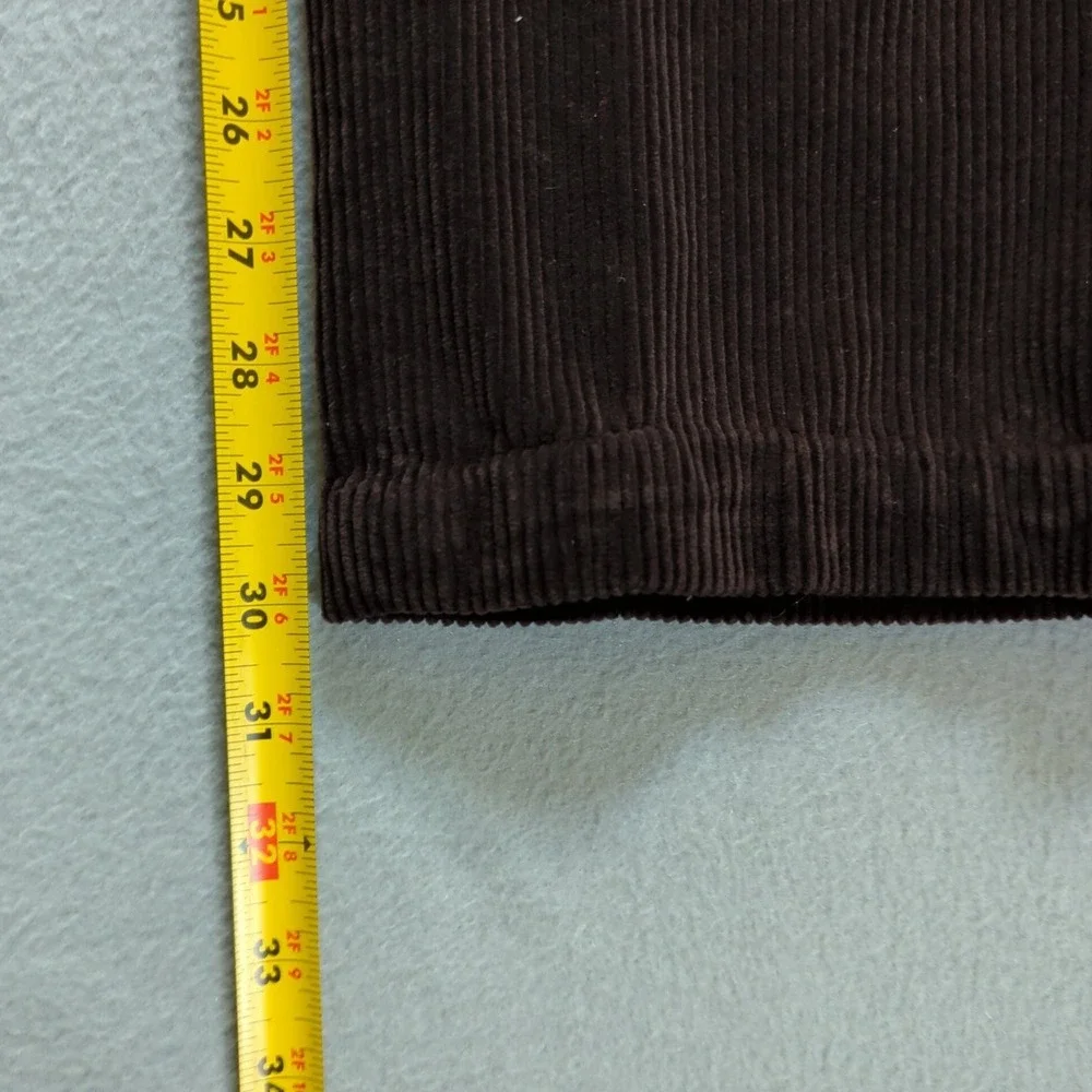 Polo Ralph Lauren Preston Corduroy‎ Pants Mens 36x32 Burgundy Wide Wale Baggy